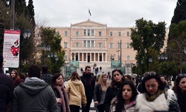 The Greek Parliament in Athens.