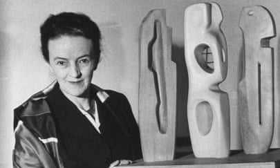 British sculptor Barbara Hepworth