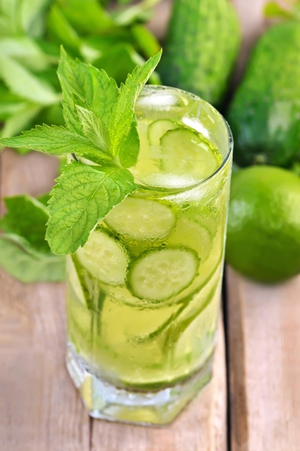In: cucumber soda.