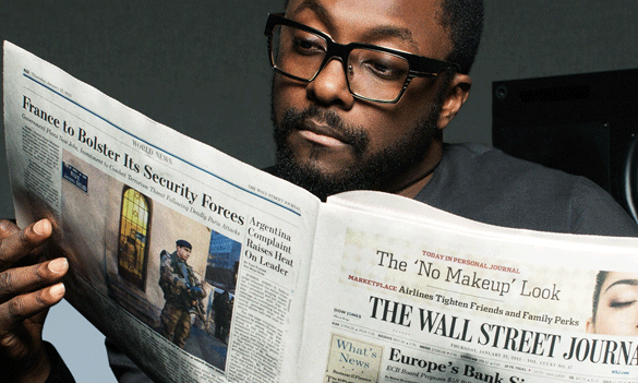 Will.i.am in the Wall Street Journal's 'Make Time' ad