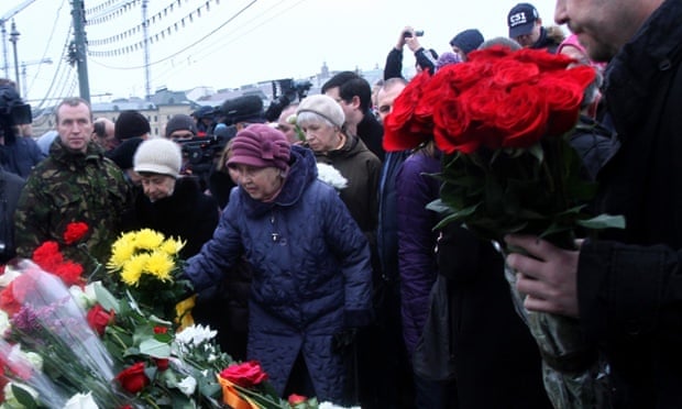 World leaders condemn murder of Russian politician Boris Nemtsov.