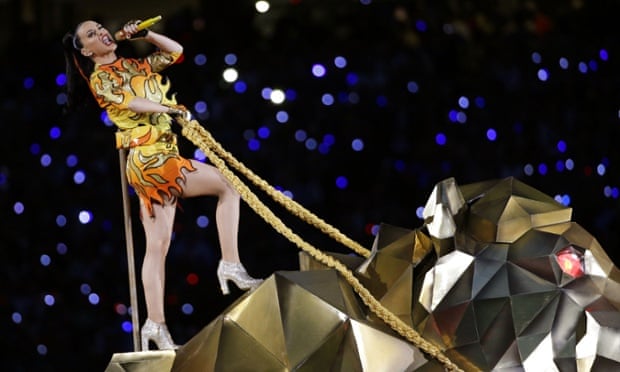Katy Perry at the Super Bowl on Sunday: Grammy loser.