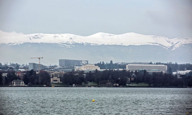 View of the Jura from Geneva.