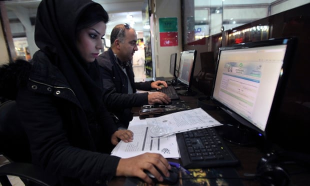 Internet cafe in Tehran