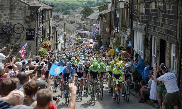 Are 90% of the peloton, pictured here in the Yorkshire leg of the Tour de France, doping? That depends on who your believe and whose views are given credibility. Photograph: Gareth Copley/Getty Images . 