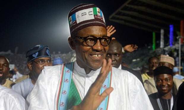 Former military ruler and presidential candidate Muhammadu Buhari in Lagos.