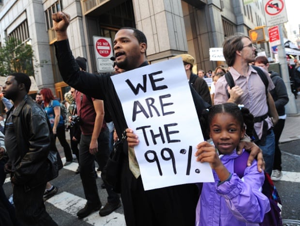 Occupy Wall Street protests in New York in 2011.