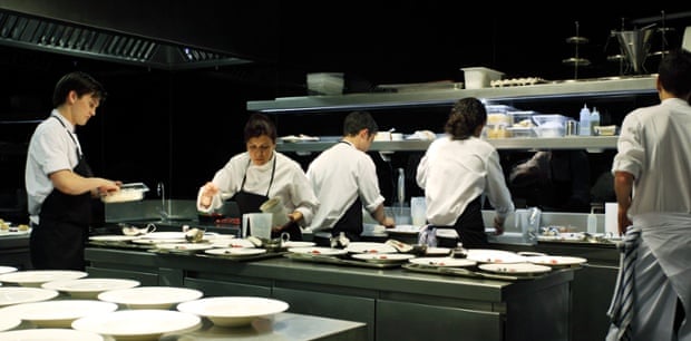 The kitchens at Michelin-starred Atrio