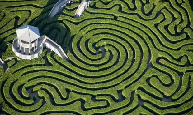 the maze at Longleat House, Wiltshire.