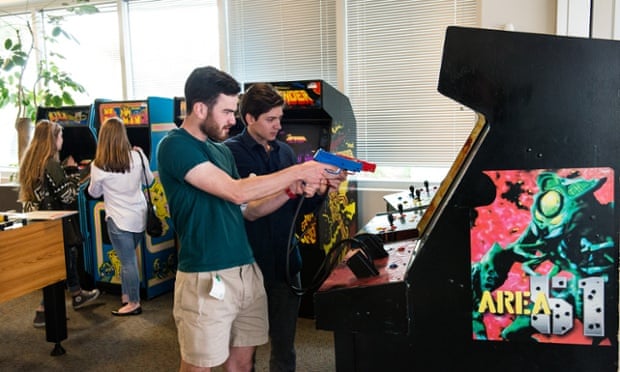 Arcade games at Google campus