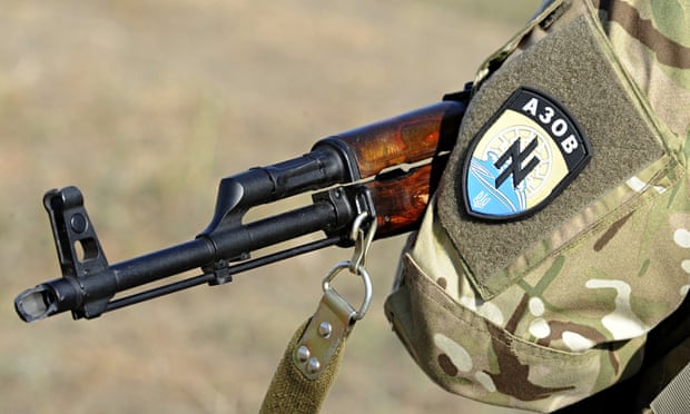 An Azov fighter's insignia