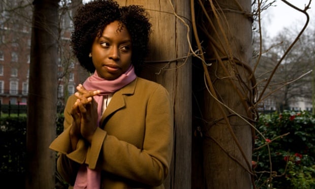 Chimamanda Ngozi Adichie photographed in Grosvenor Square in Central London