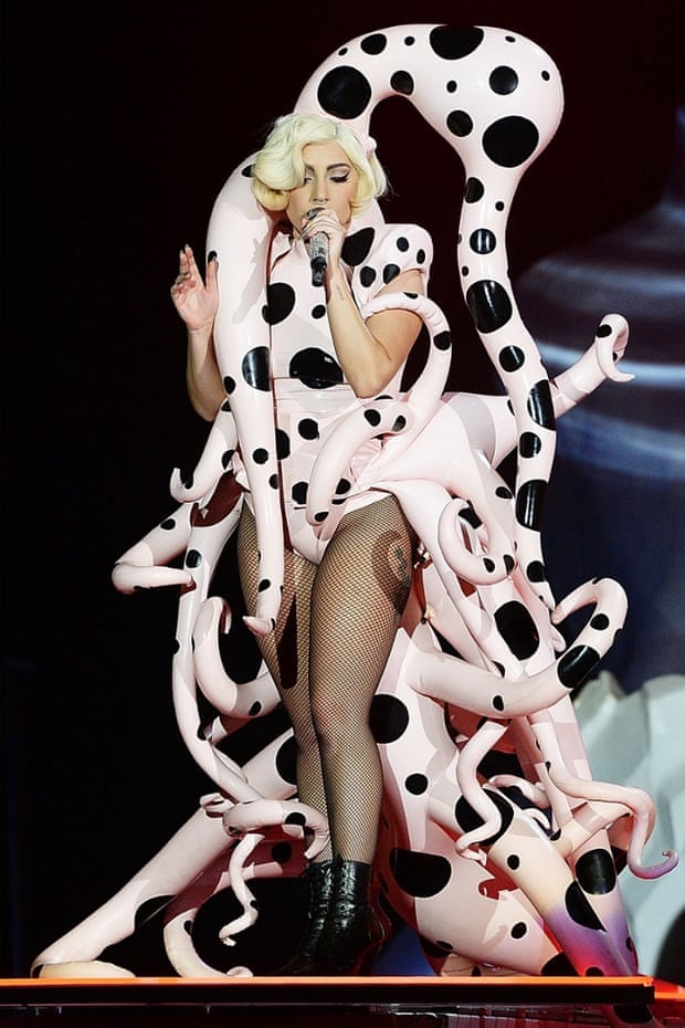 Lady Gaga performs live at 02 Arena on October 23, 2014 in London, England.  