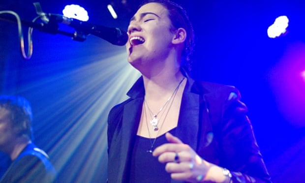 Nadine Shah performs on stage at XOYO on March 25, 2014