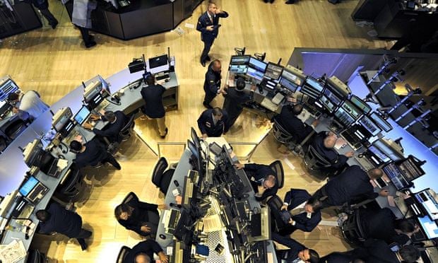 The floor of the New York Stock Exchange on the day of the 'flash crash' , 6 May 2010.
