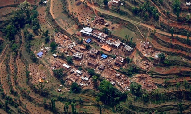 Damaged villages of Sindhupalchwok district, 75 kilometres from Kathmandu. More than 1,260 people were killed in the area and 416 injured.