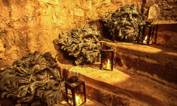 Dungeon descent … these steps were one way only for the forgotten prisoners of Warwick Castle.