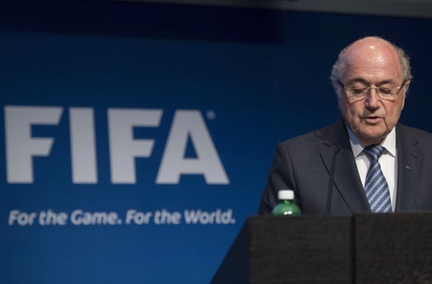 Sepp Blatter reveals his decision to stand down.