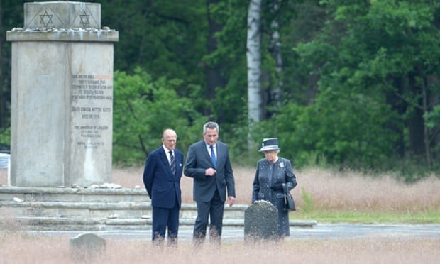 Today, 'a quieter moment, one all but lost in the calamity and grief of this bloody Friday. The Queen visited Bergen-Belsen, a Nazi concentration camp where unspeakable brutality reigned.'