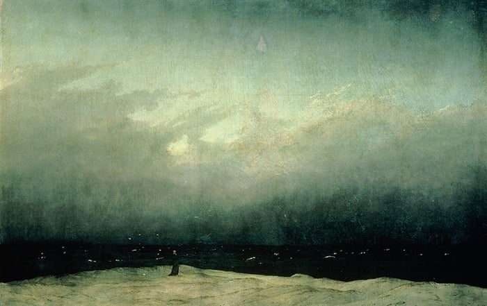 Sea Painting: Monk by the Sea by Caspar David Friedrich