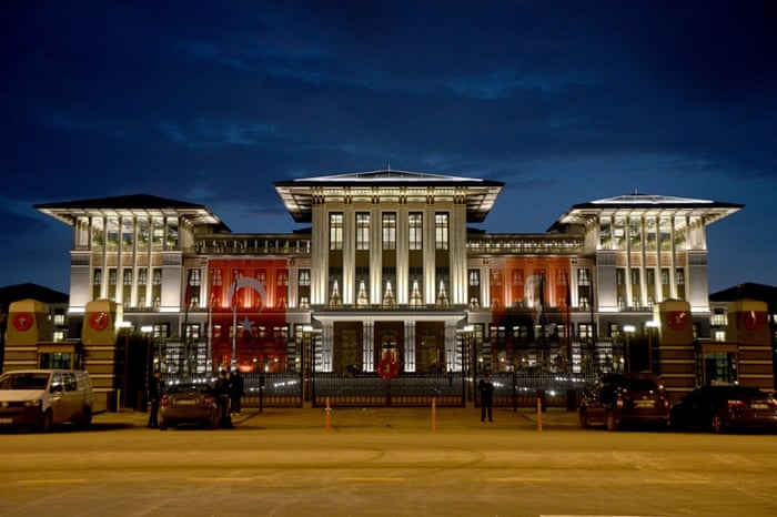 The palace has been built inside Ataturk Forest Farm on the outskirts of Ankara. 