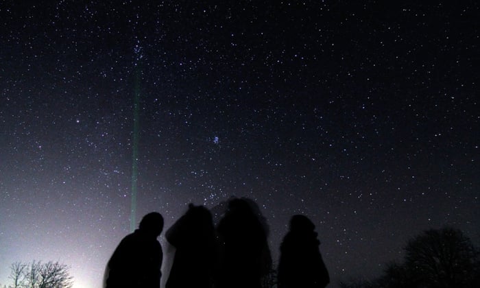 Gemenids meteor shower seen over the Avren observatory, Bulgaria