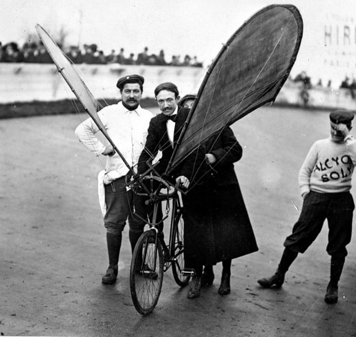 An experimental flying bicycle as an archive of weird and wacky innovations has been unearthed by an amateur historian as he trawled through a collection of images spanning the last 100 years.