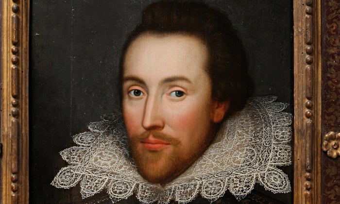 A portrait of William Shakespeare from around 1610.