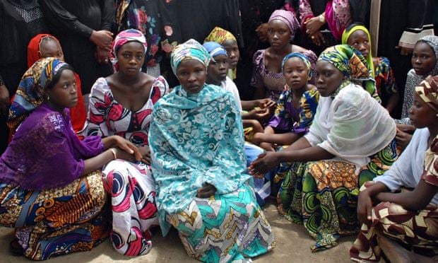 Some of the Chibok schoolgirls who escaped Boko Haram