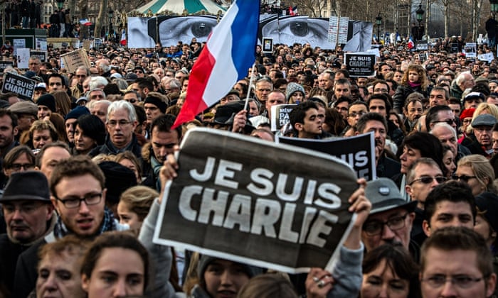 Paris Charlie Hebdo rally