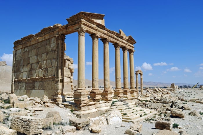 Ruins of the Perystil grave temple, Palmyra