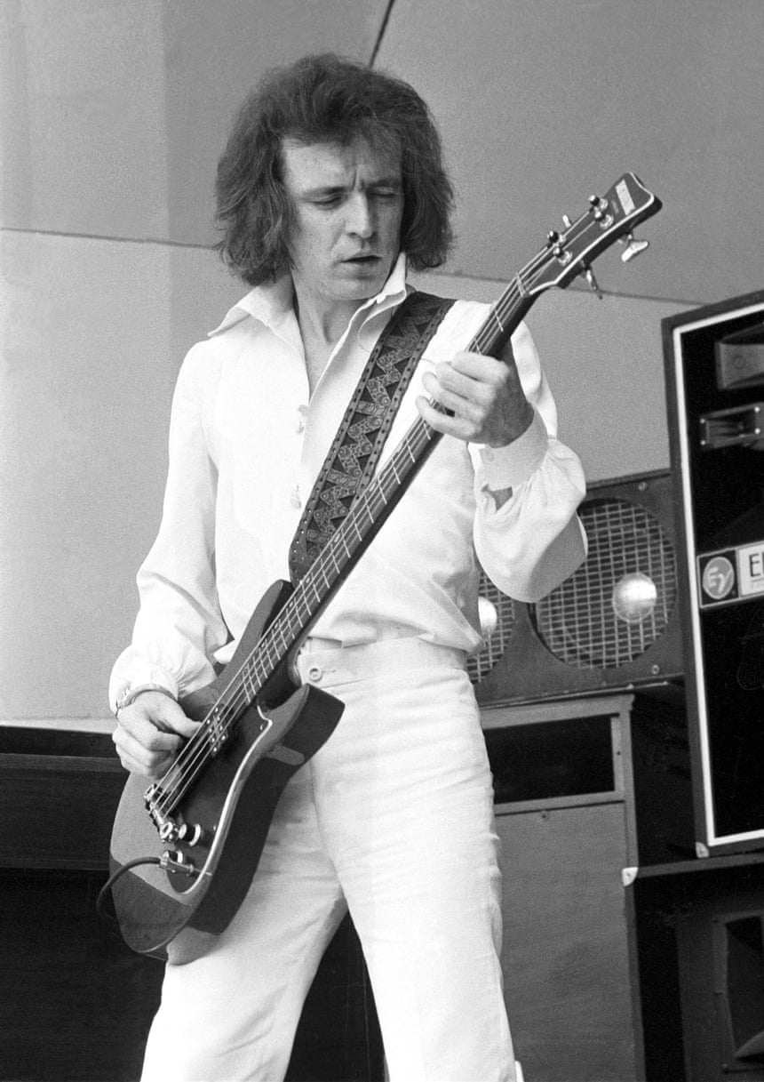 Bruce with his bass guitar