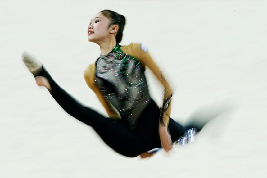 2 October: Kung Yun of Chinese Taibei competes in the Gymnastics Rhythmic Individual All-Around Final at the Asian Games in South Korea.