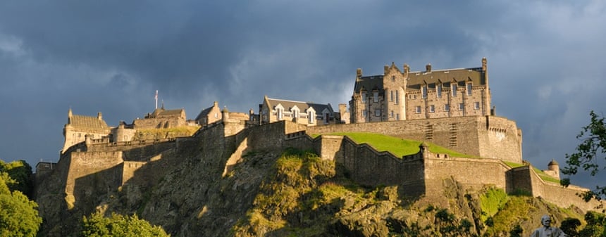 Bloodstained rock … Edinburgh Castle has seen its share of foul deeds over the years.