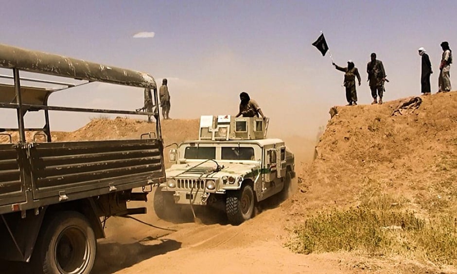ISIS apparently breaching Syria Iraq border