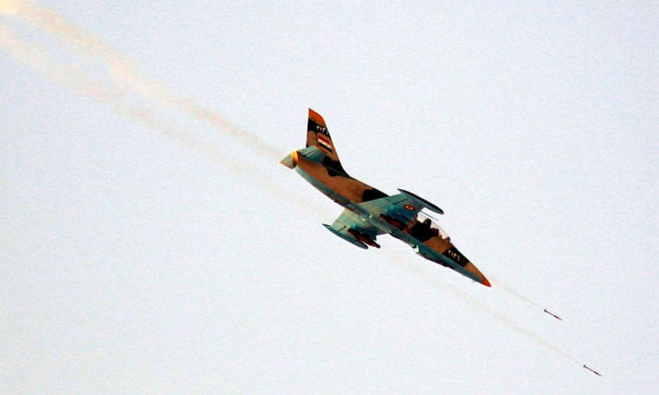 A Syrian Air Force fighter plane 