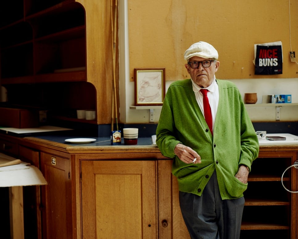 David Hockney at home in London