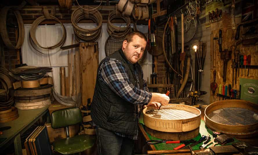 ‘In the old days, the finest riddles had a mesh of an eighth of an inch. I haven’t quite managed that yet, but I am down to a quarter of an inch’: Steve Overthrow.