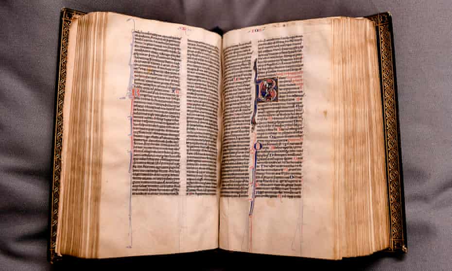 Canterbury Cathedral bought the Lyghfield bible.