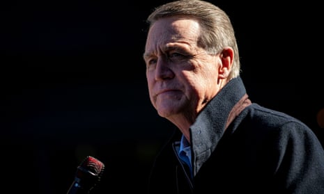 David Perdue was notified on Thursday that he had come into ‘close contact with someone on the campaign who tested positive for Covid-19’.