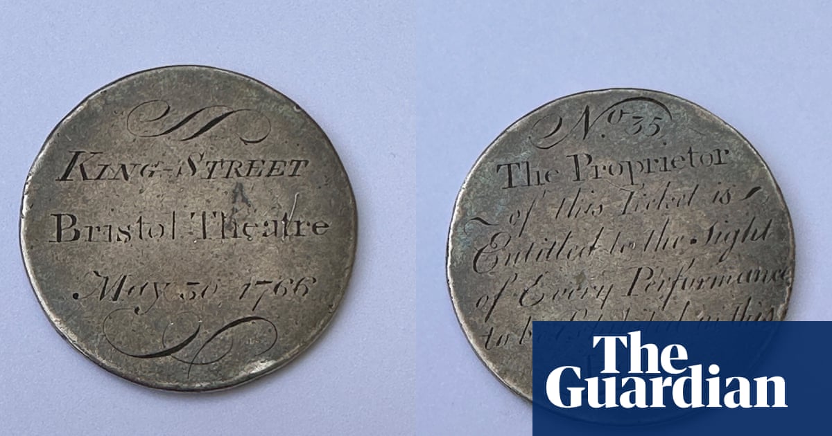 Bristol Old Vic vows to honour 1766 free-ticket token up for auction