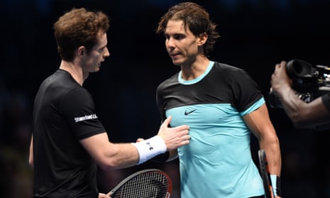 Andy Murray congratulates Rafael Nadal on his victory.