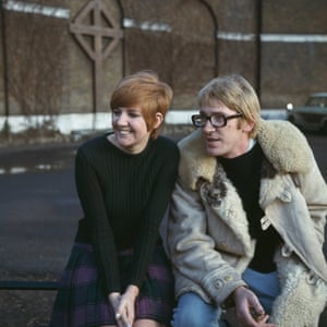 Cilla Black and David Warner on the set of Work Is a 4-Letter Word, 1968