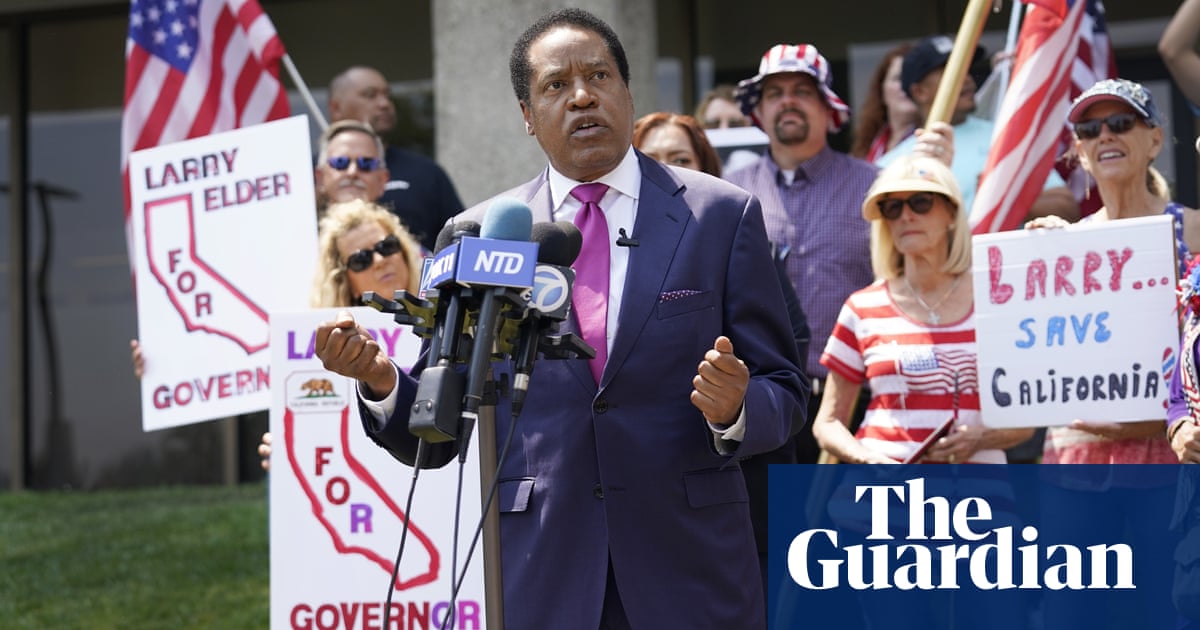 ‘A complete shock’: the rightwing contrarian leading the California recall race