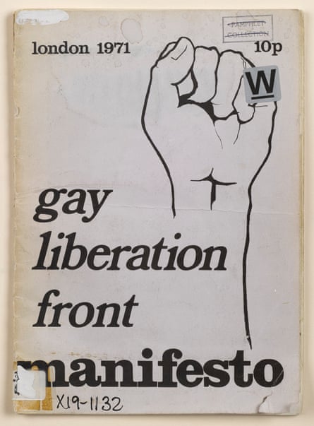 A copy of the Gay Liberation Front manifesto