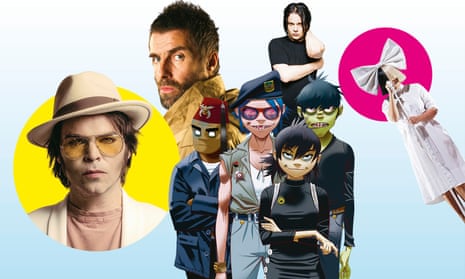 Gaz Coombes; Liam Gallagher; Jack White; Gorillaz and Sia.