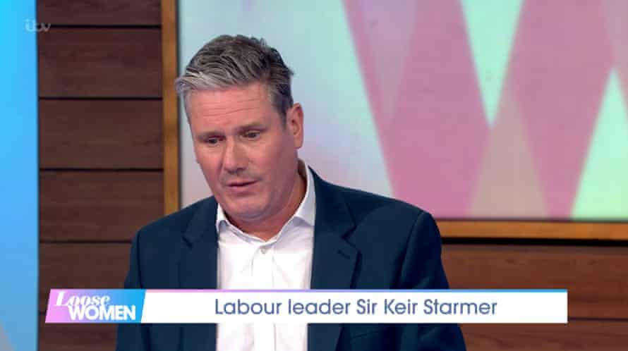 Keir Starmer on the ITV talk show Loose Women