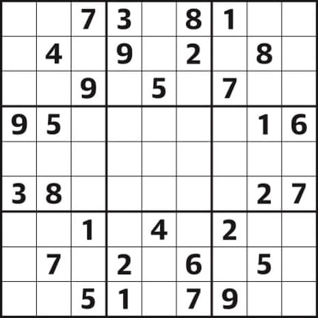 Sudoku 5,751 Easy | Life And Style | The Guardian