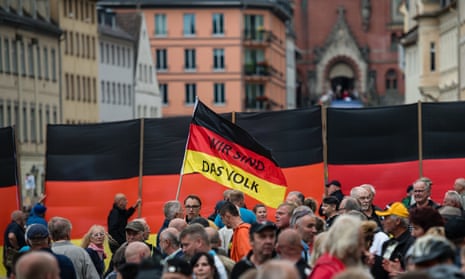 An Alternative für Deutschland rally in July 2020. 