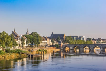 The medieval Sint Servaasbrug (Saint Servatius Bridge) in Maastricht